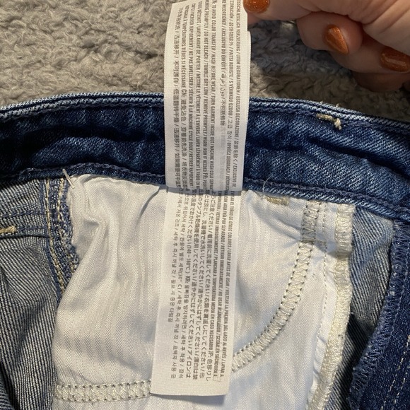 Hollister Ultra High Rise Mom Jeans Size‎ 9R Patchwork Vintage Stretch - Picture 11 of 11